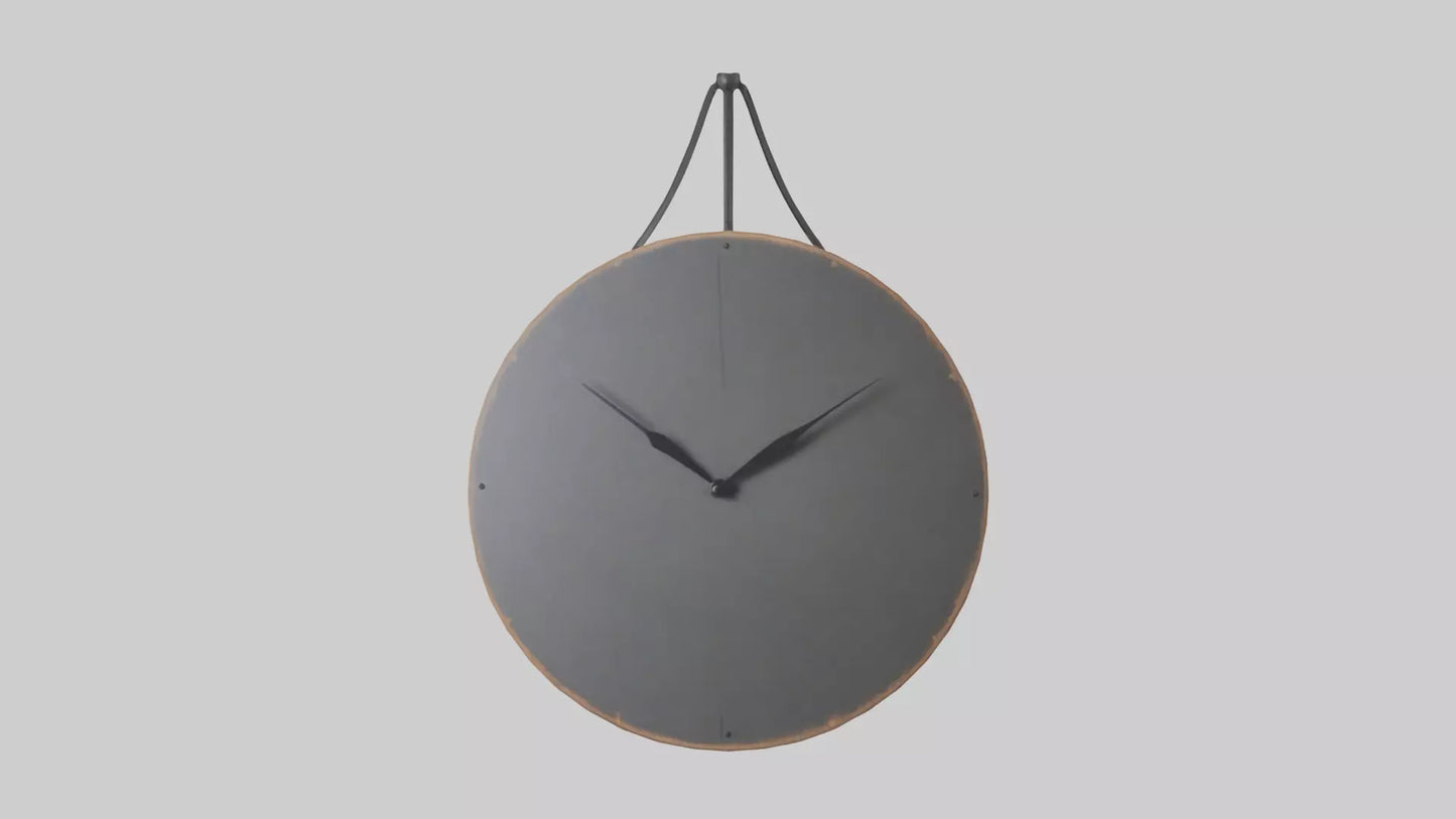 Farmhouse Minimalist Wall Clock model 3D model