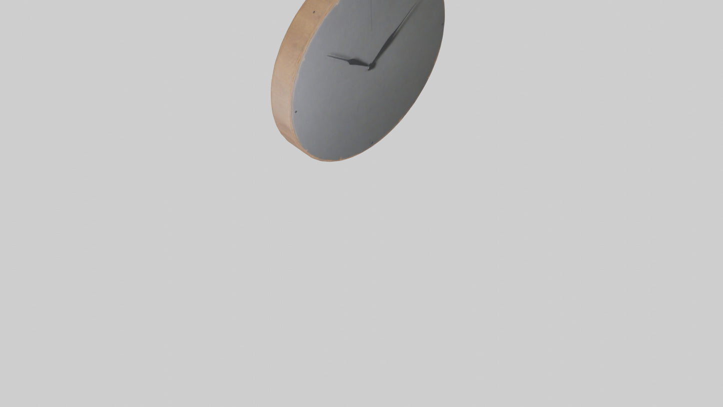 Farmhouse Minimalist Wall Clock model 3D model