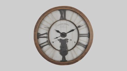 Farmhouse Rustic Wall Clock model 3D model