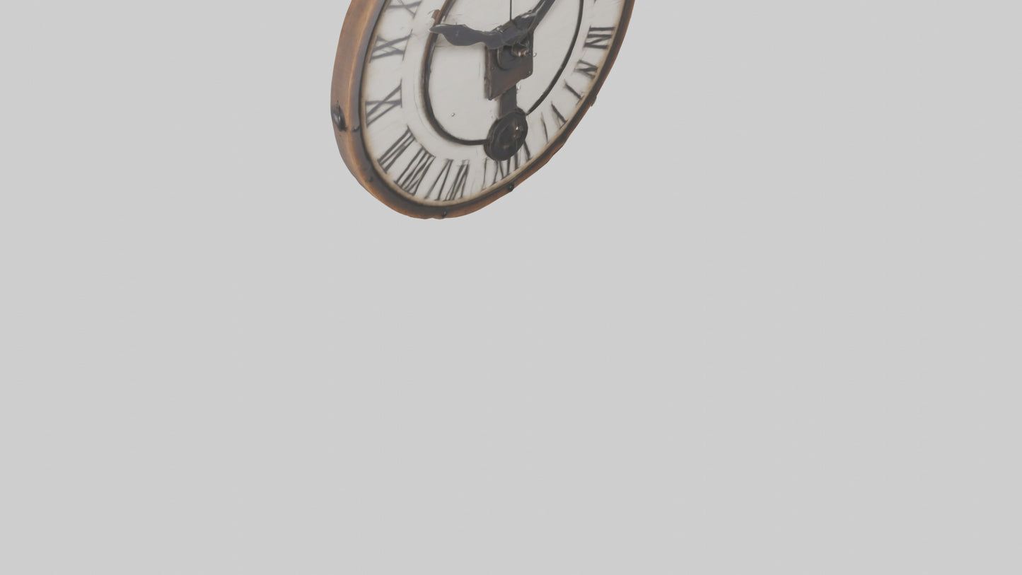 Farmhouse Rustic Wall Clock model 3D model