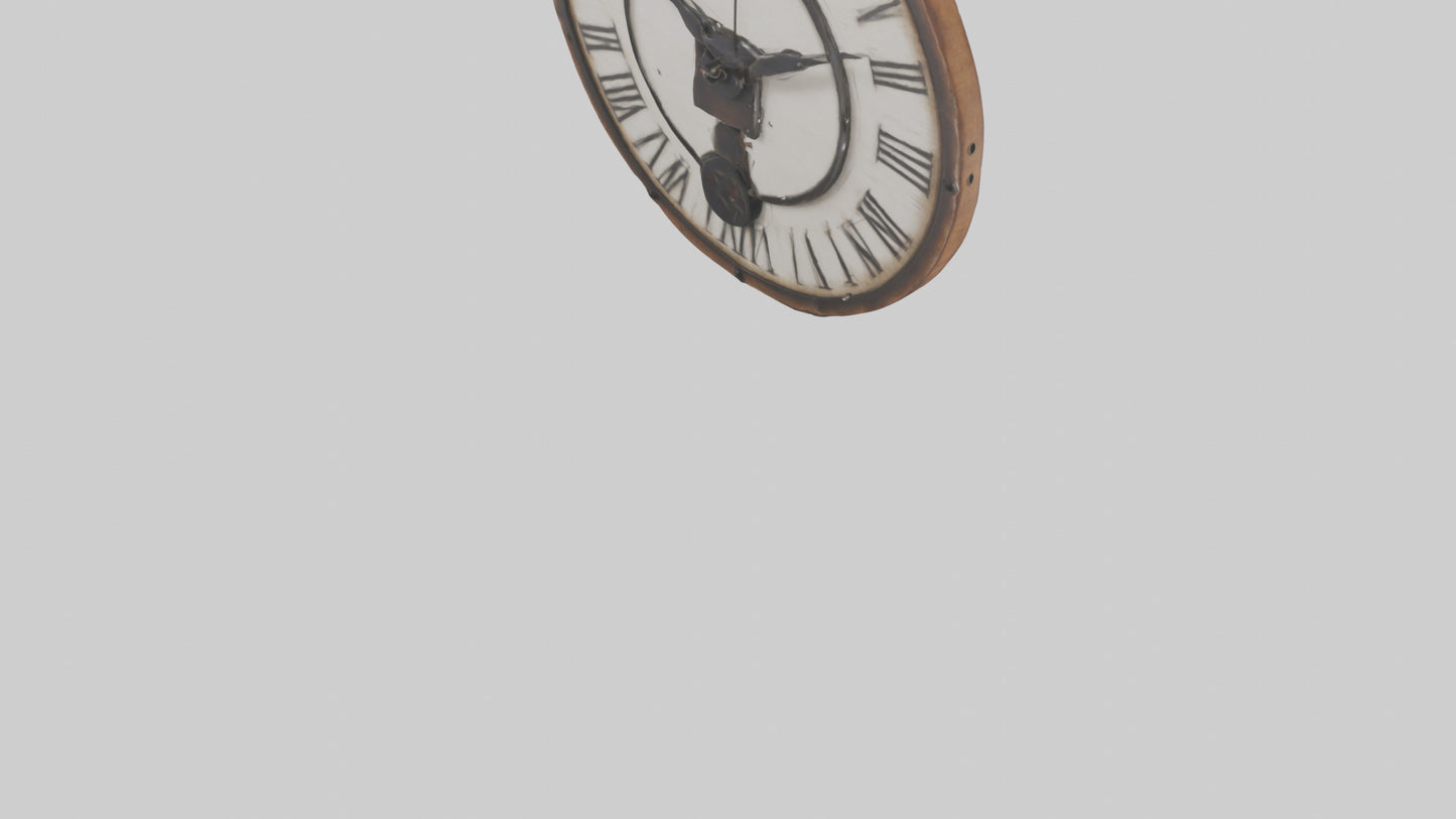 Farmhouse Rustic Wall Clock model 3D model