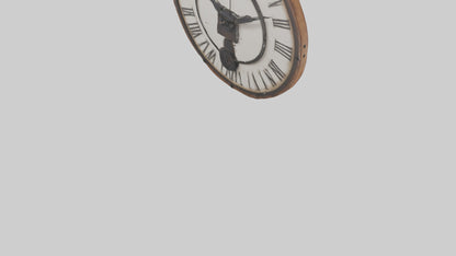 Farmhouse Rustic Wall Clock model 3D model
