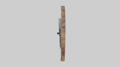 Farmhouse Rustic Wall Clock model 3D model