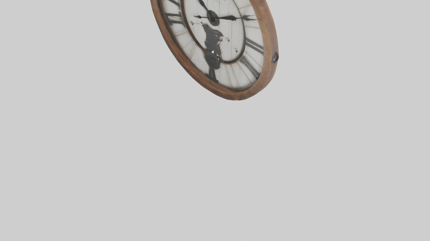Farmhouse Rustic Wall Clock model 3D model