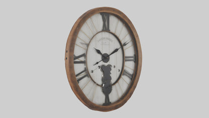 Farmhouse Rustic Wall Clock model 3D model