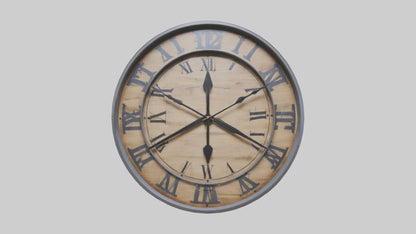 Farmhouse style wall model VR / AR / low-poly