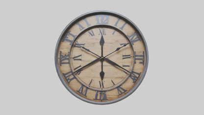 Farmhouse style wall model VR / AR / low-poly