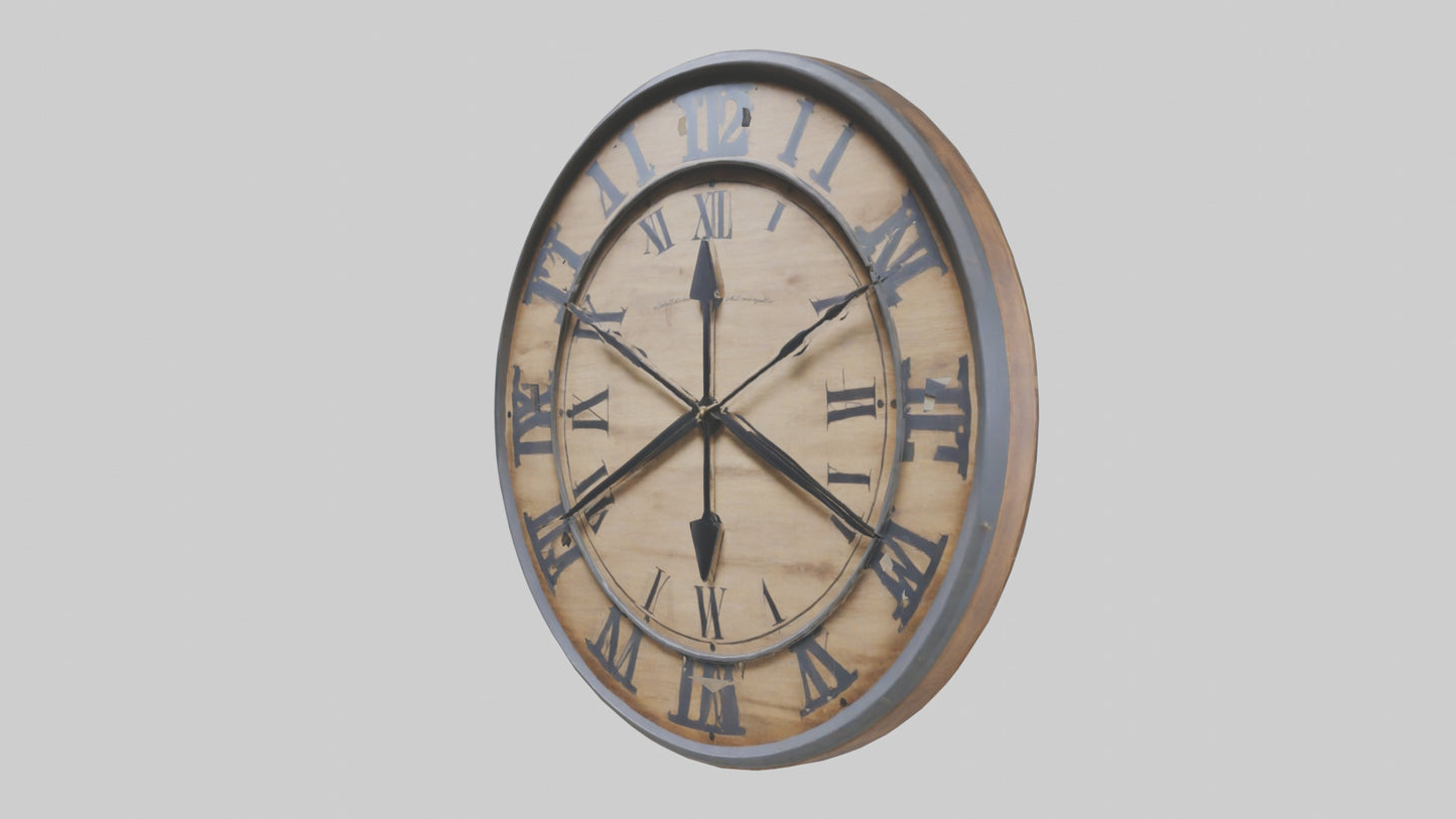 Farmhouse style wall model VR / AR / low-poly