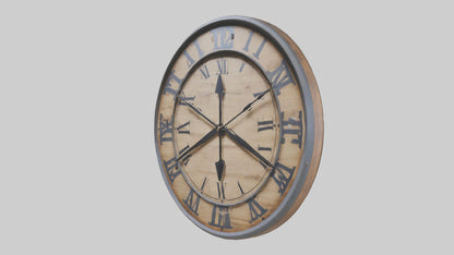 Farmhouse style wall model VR / AR / low-poly