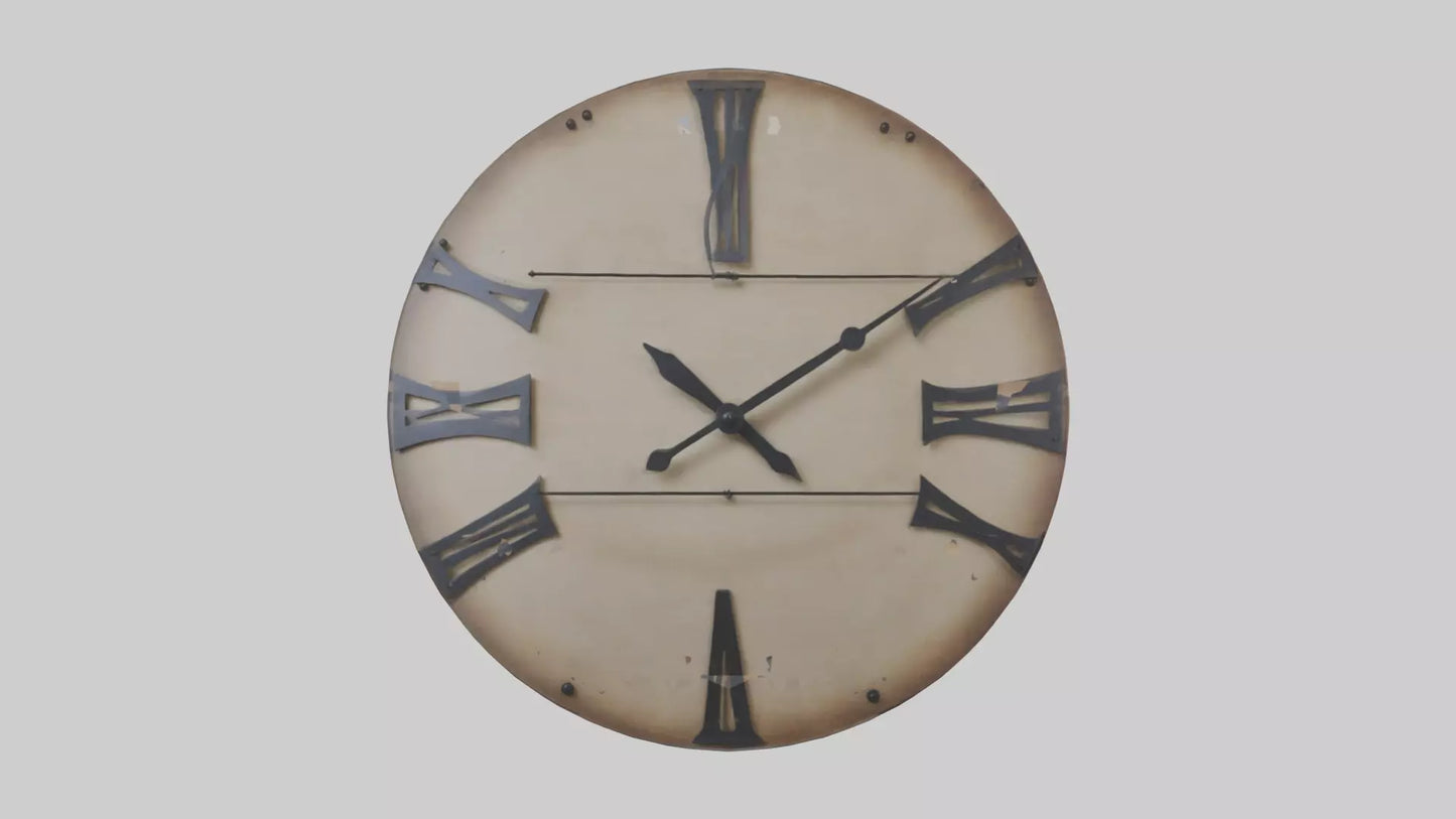 Farmhouse style wall model VR / AR / low-poly