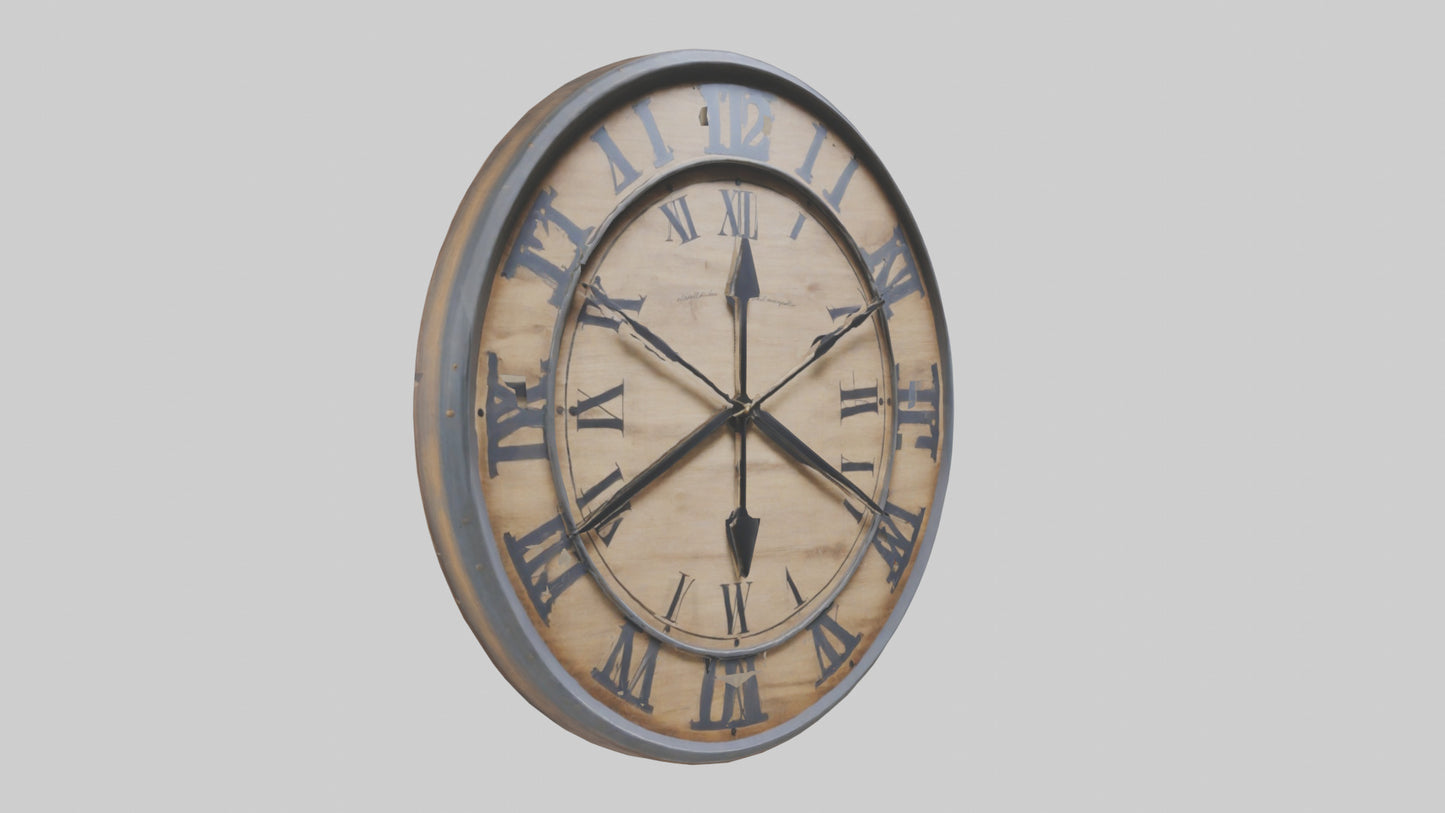 Farmhouse style wall model VR / AR / low-poly