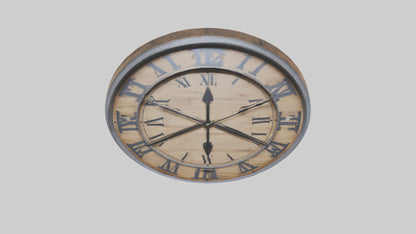 Farmhouse style wall model VR / AR / low-poly