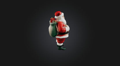 3D model father christmas  VR / AR / low-poly