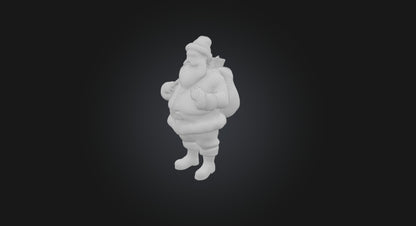 3D model father christmas  VR / AR / low-poly