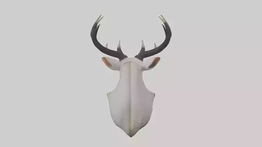 Faux animal head mount model 3D model