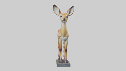 Fawn statue model VR / AR / low-poly
