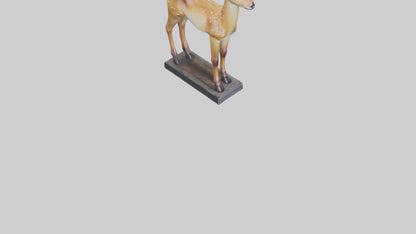 Fawn statue model VR / AR / low-poly