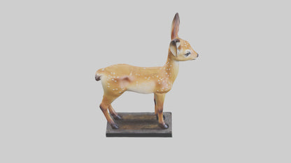 Fawn statue model VR / AR / low-poly