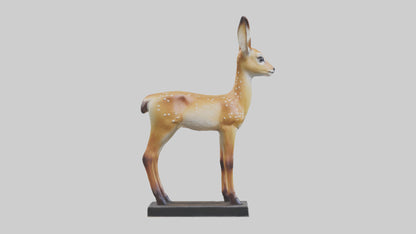 Fawn statue model VR / AR / low-poly