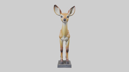 Fawn statue model VR / AR / low-poly