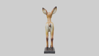 Fawn statue model VR / AR / low-poly