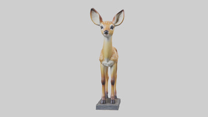 Fawn statue model VR / AR / low-poly