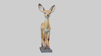 Fawn statue model VR / AR / low-poly