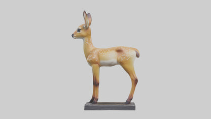 Fawn statue model VR / AR / low-poly