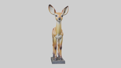 Fawn statue model VR / AR / low-poly