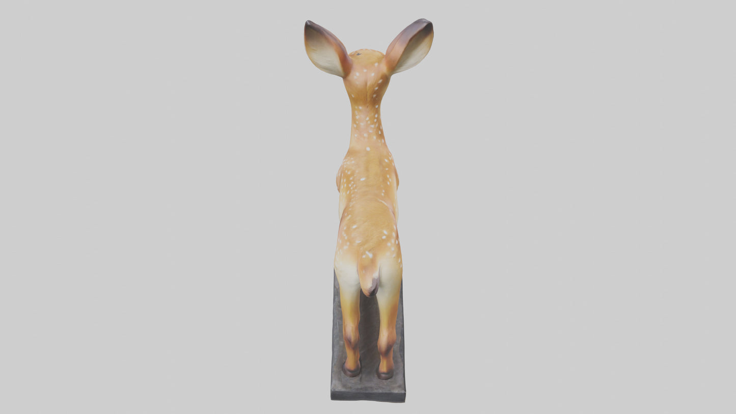 Fawn statue model VR / AR / low-poly
