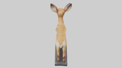 Fawn statue model VR / AR / low-poly