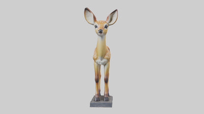 Fawn statue model VR / AR / low-poly