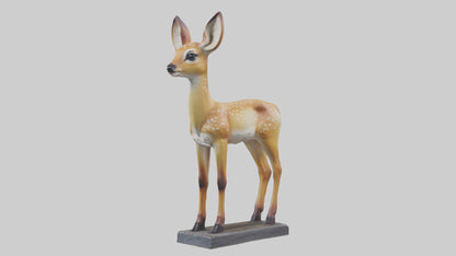 Fawn statue model VR / AR / low-poly