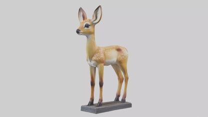 Fawn statue model VR / AR / low-poly
