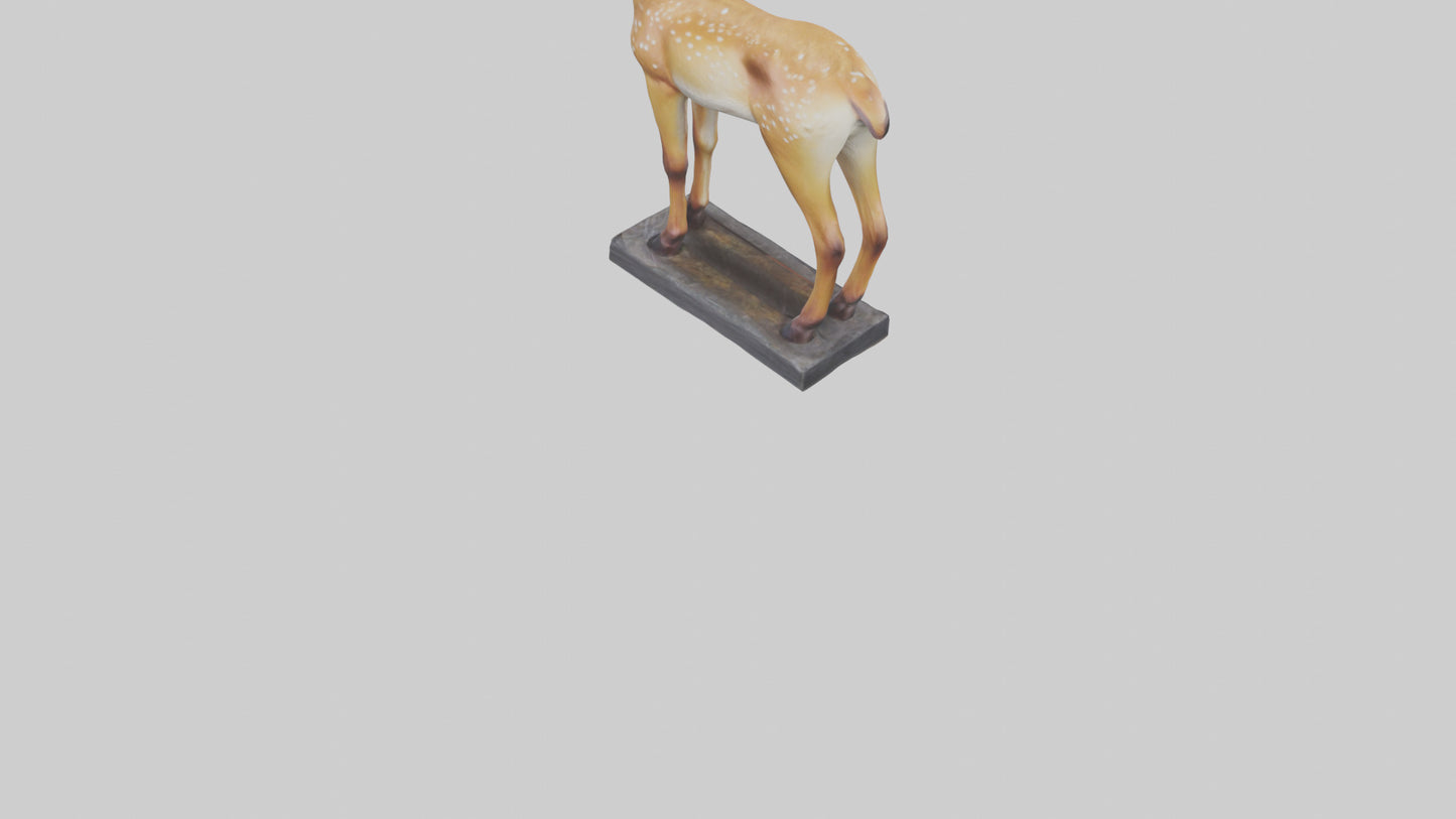 Fawn statue model VR / AR / low-poly