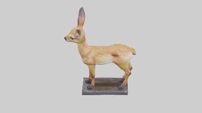Fawn statue model VR / AR / low-poly