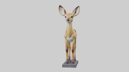 Fawn statue model VR / AR / low-poly