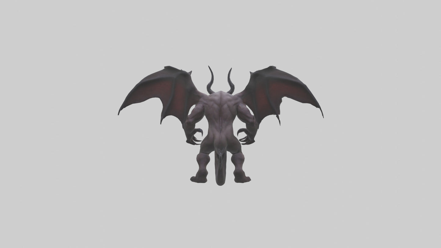 3D model Fearsome Demon model VR / AR / low-poly
