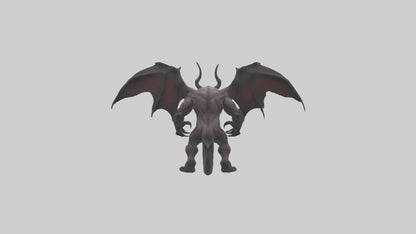 3D model Fearsome Demon model VR / AR / low-poly