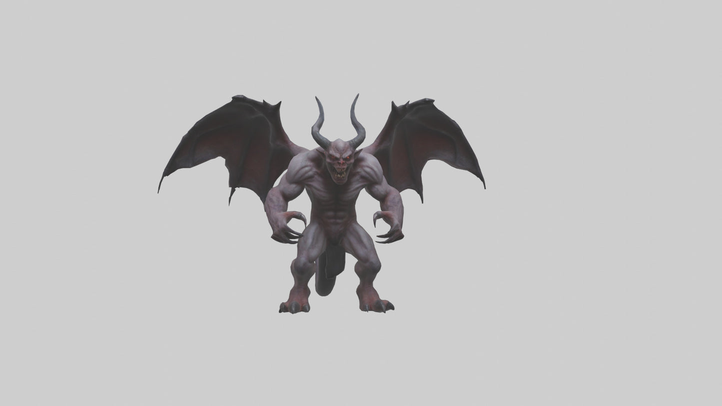 3D model Fearsome Demon model VR / AR / low-poly