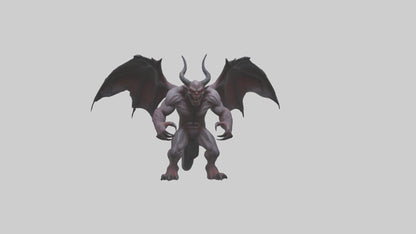 3D model Fearsome Demon model VR / AR / low-poly