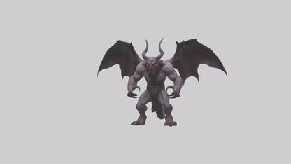 3D model Fearsome Demon model VR / AR / low-poly