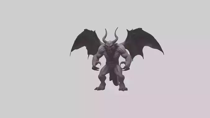 3D model Fearsome Demon model VR / AR / low-poly