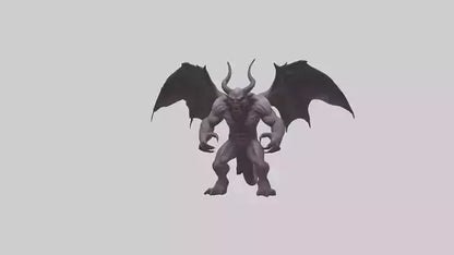 3D model Fearsome Demon model VR / AR / low-poly