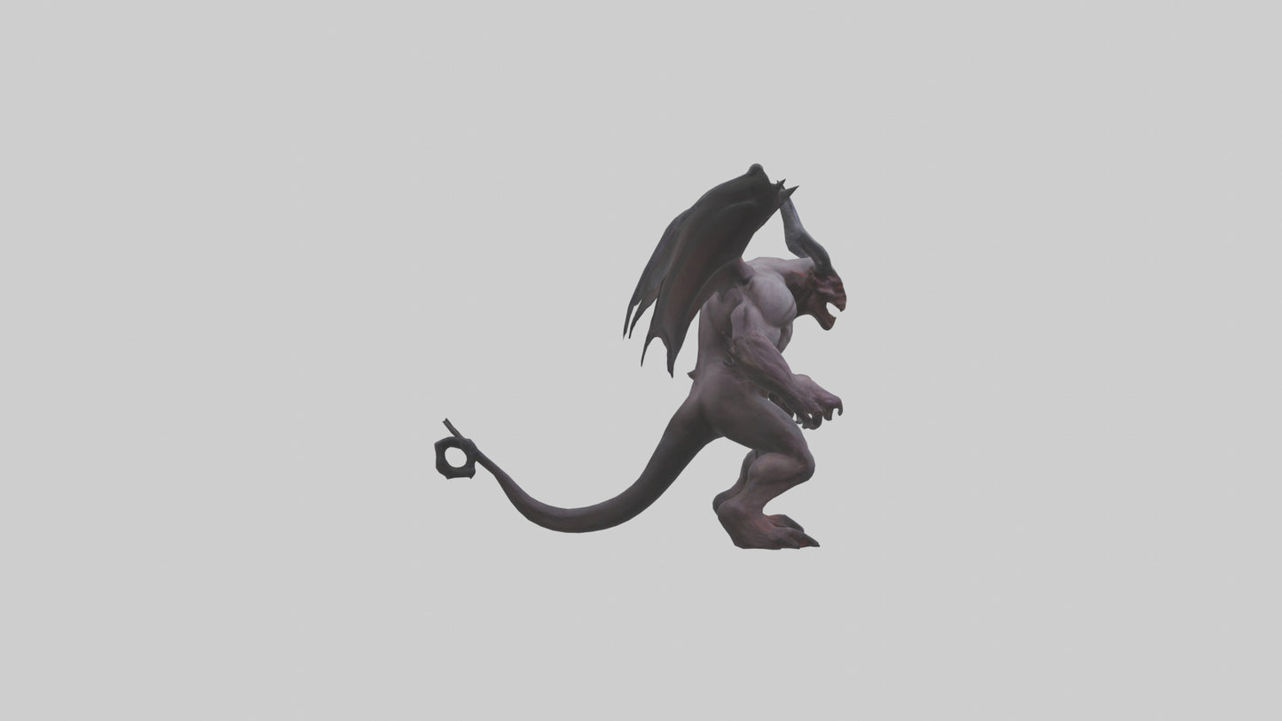 3D model Fearsome Demon model VR / AR / low-poly