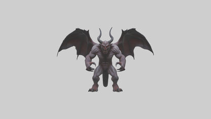 3D model Fearsome Demon model VR / AR / low-poly