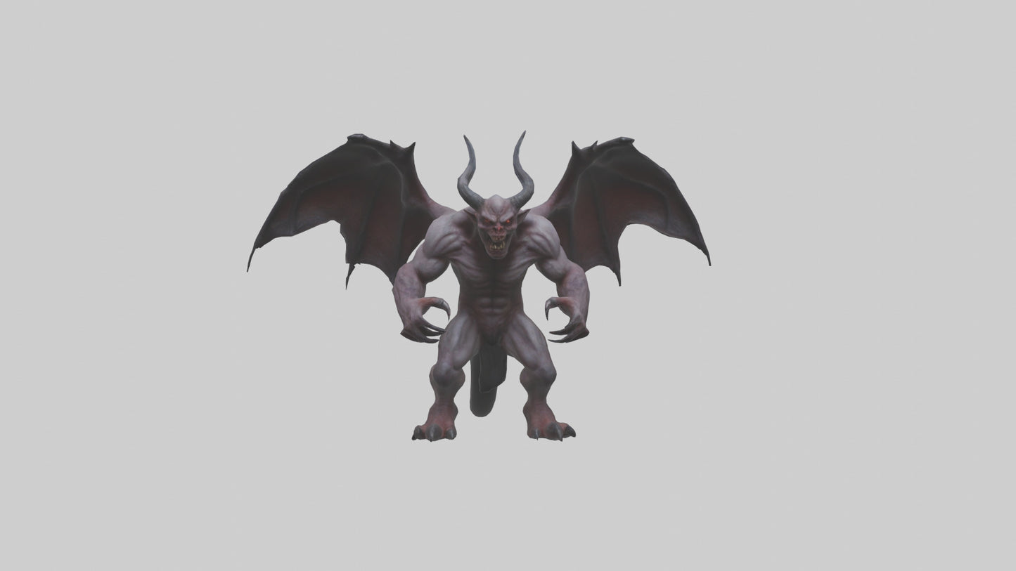 3D model Fearsome Demon model VR / AR / low-poly