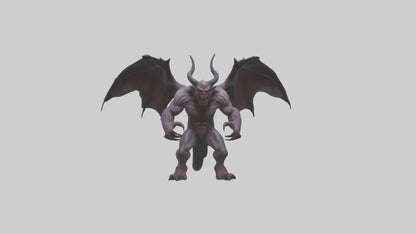 3D model Fearsome Demon model VR / AR / low-poly
