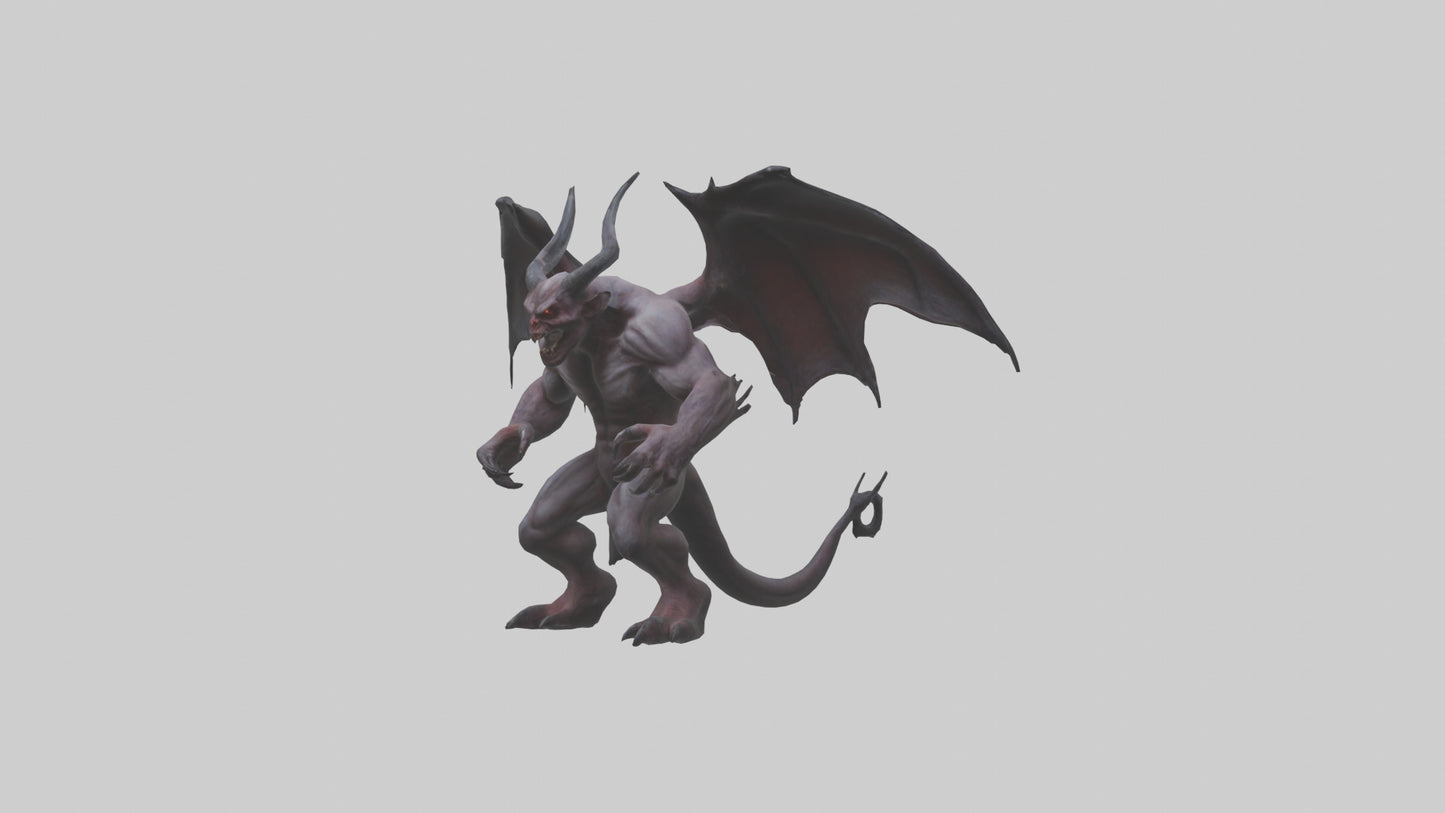 3D model Fearsome Demon model VR / AR / low-poly