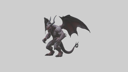 3D model Fearsome Demon model VR / AR / low-poly